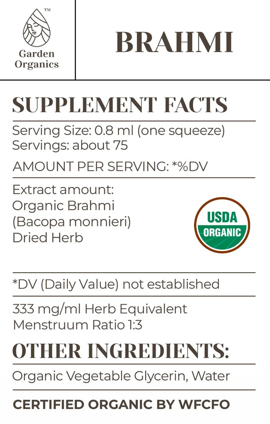 Buy Brahmi Tincture online - Garden Organics