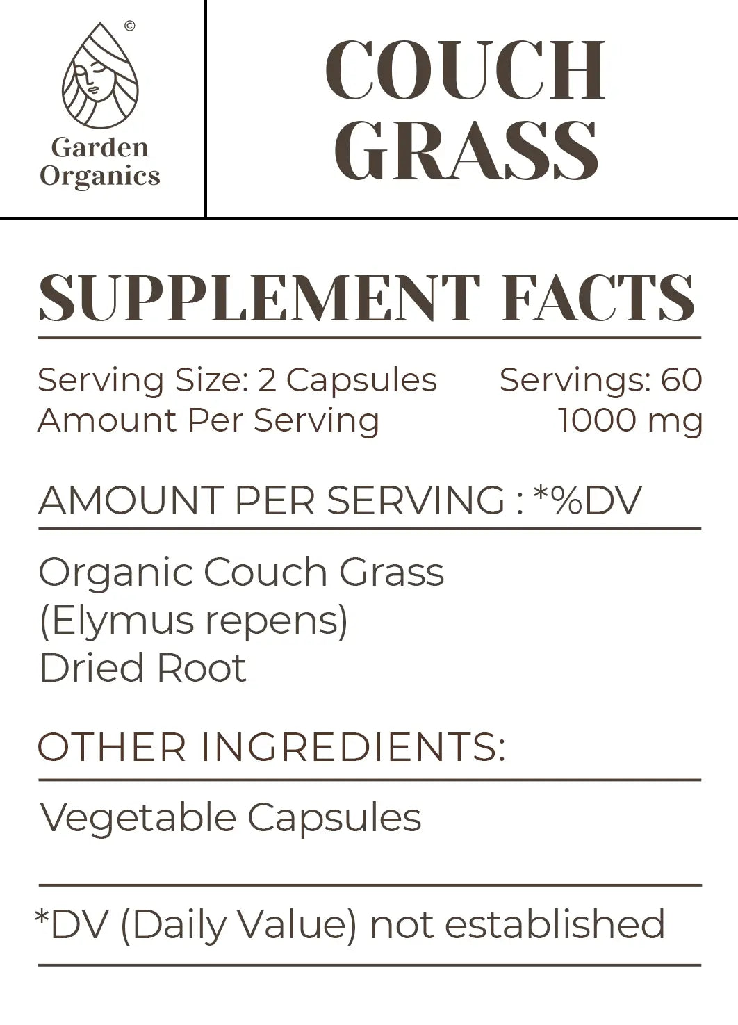 Couch Grass Capsules gardenixx Vitamins & Supplements gardenixx