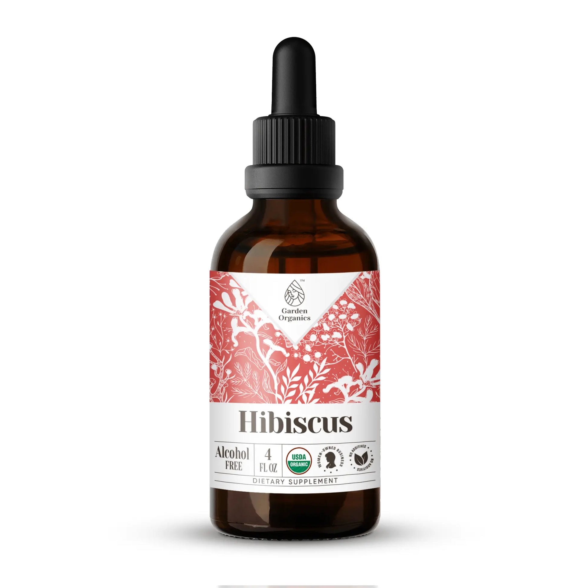 Hibiscus Tincture gardenixx Vitamins & Supplements gardenixx Alcohol-FREE-4-OZ