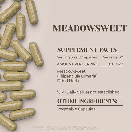 Buy Meadowsweet Capsules online - Garden Organics