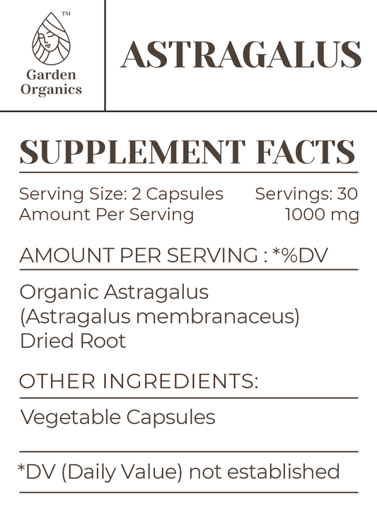 Buy Astragalus Capsules online - Garden Organics