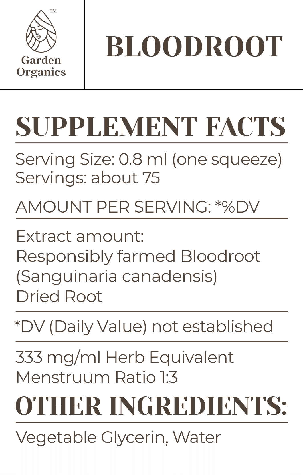 Bloodroot Tincture gardenixx Vitamins & Supplements gardenixx