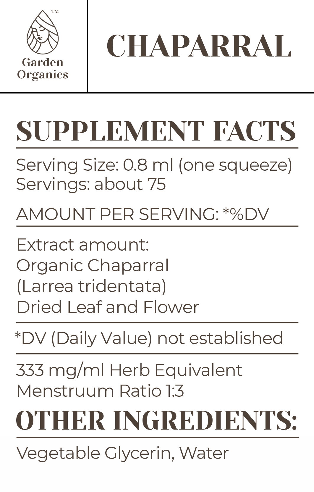 Chaparral Tincture gardenixx Vitamins & Supplements gardenixx