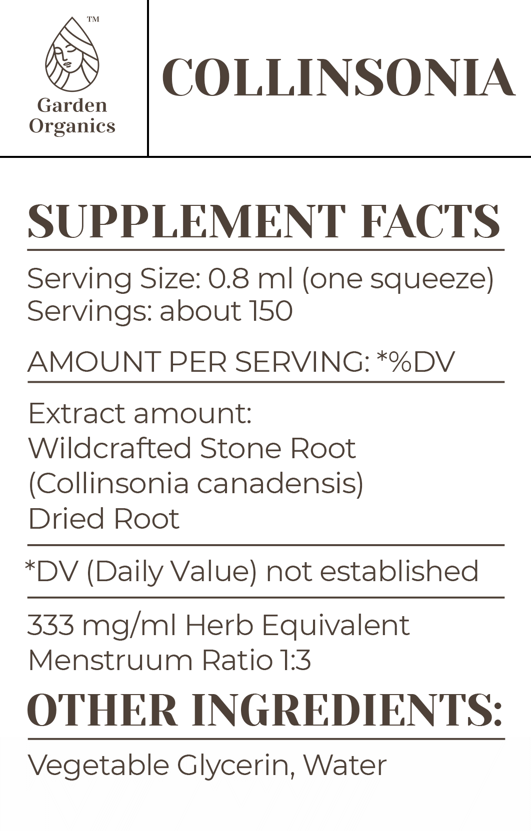 Collinsonia Tincture gardenixx Vitamins & Supplements gardenixx