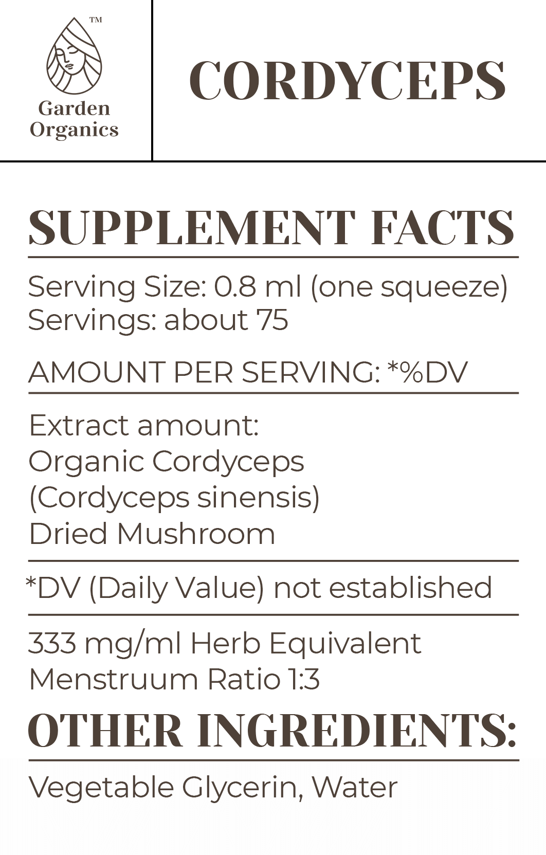 Cordyceps Tincture gardenixx Vitamins & Supplements gardenixx