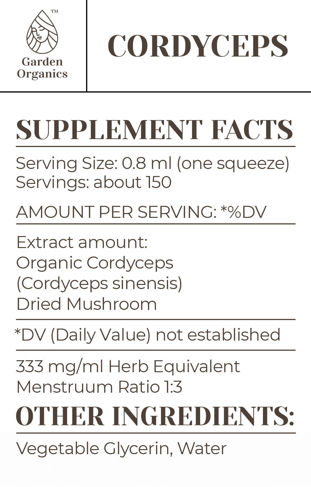 Cordyceps Tincture gardenixx Vitamins & Supplements gardenixx