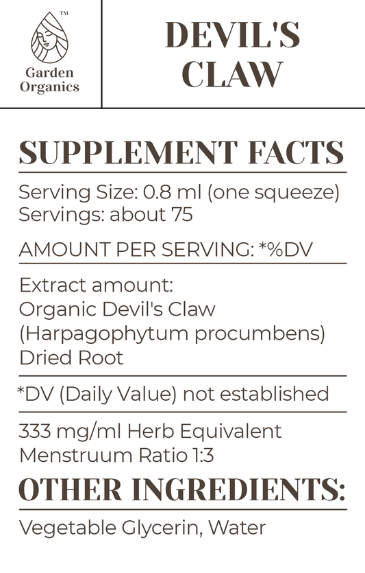 Buy Devil's Claw Tincture online - Garden Organics