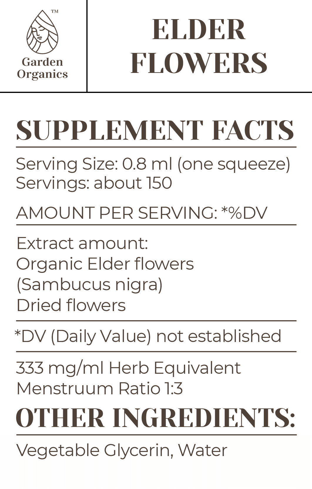 Elder Flowers Tincture gardenixx Vitamins & Supplements gardenixx