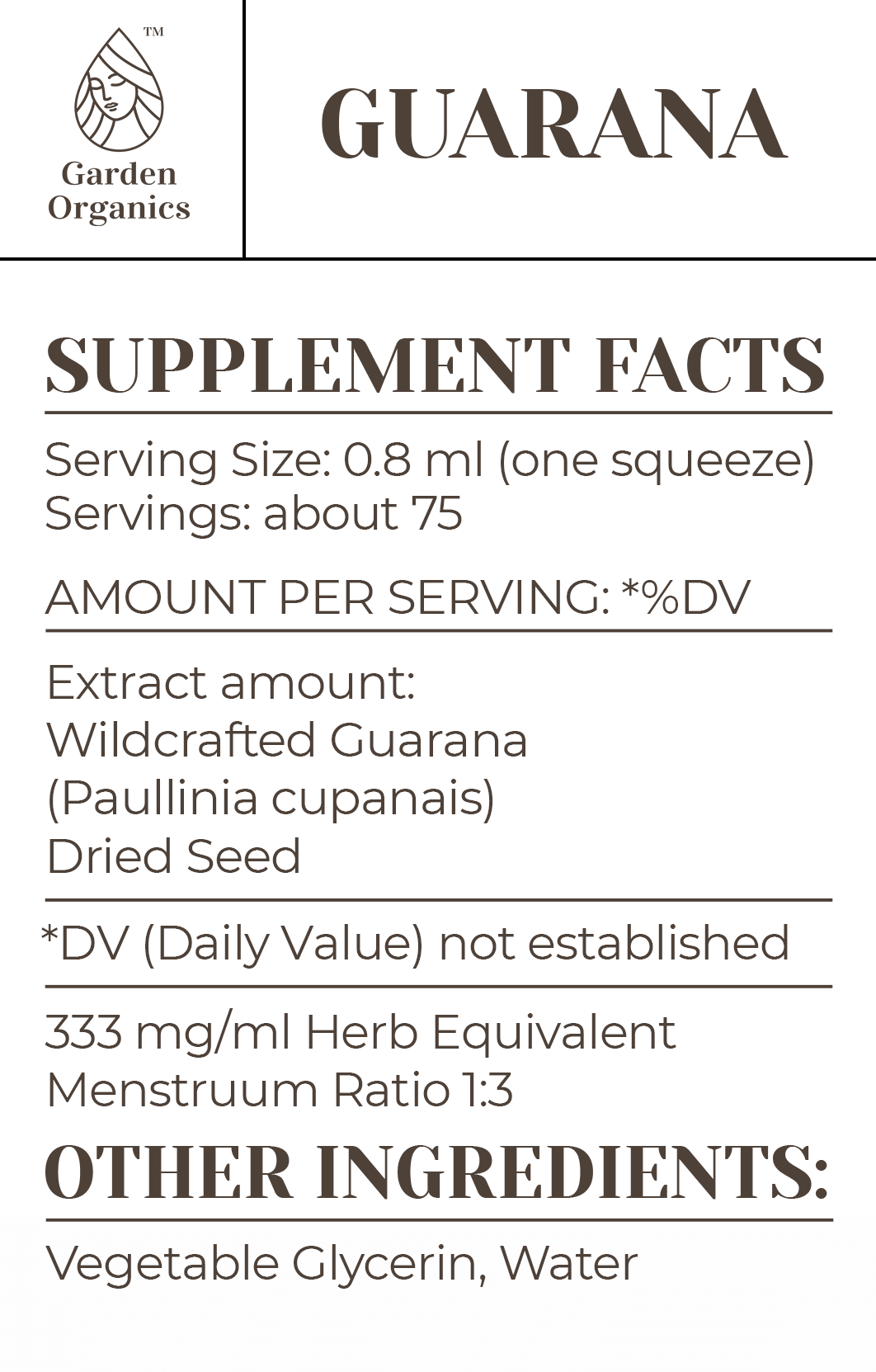 Guarana Tincture gardenixx Vitamins & Supplements gardenixx