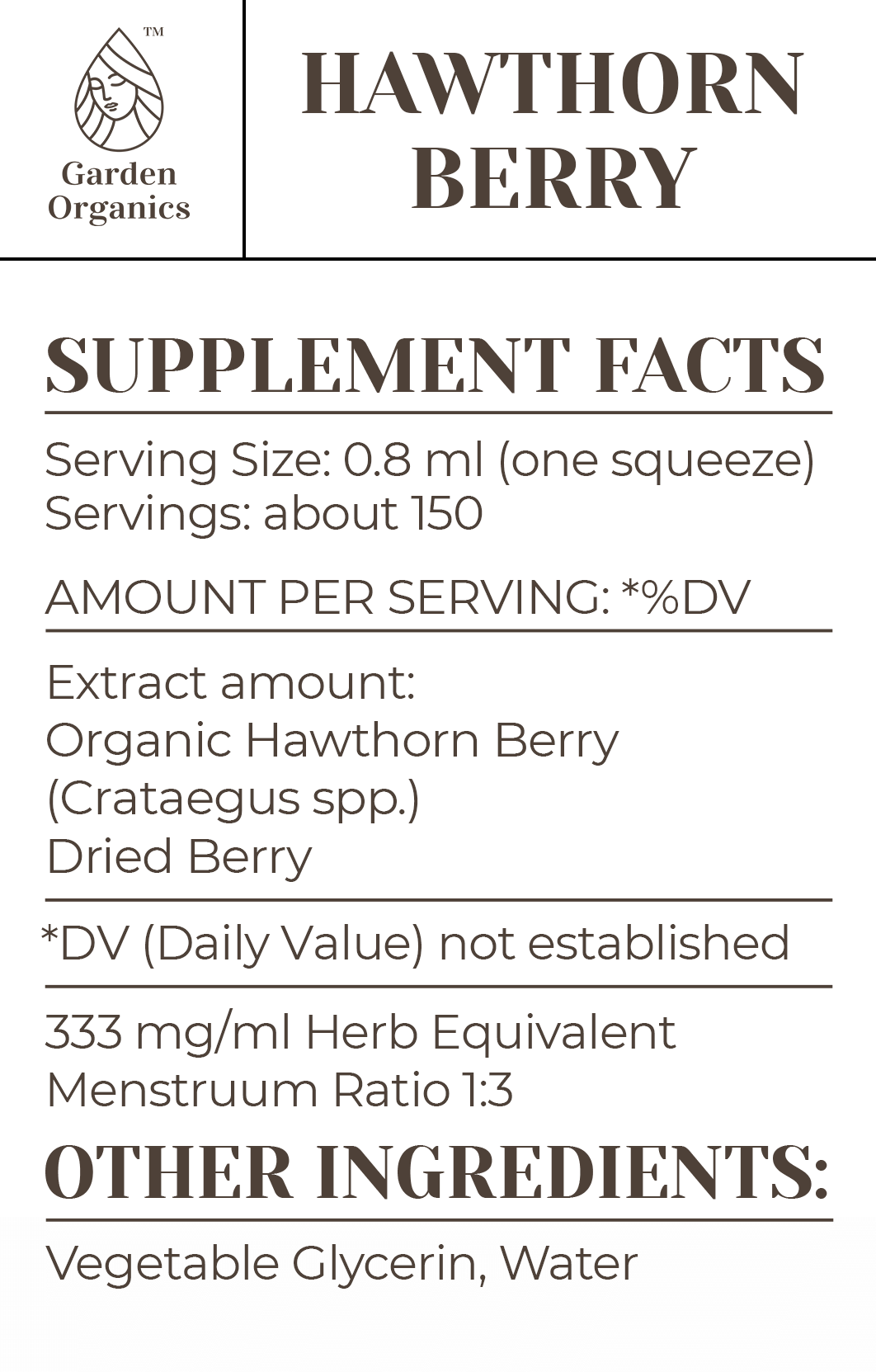 Hawthorn Berry Tincture gardenixx Vitamins & Supplements gardenixx