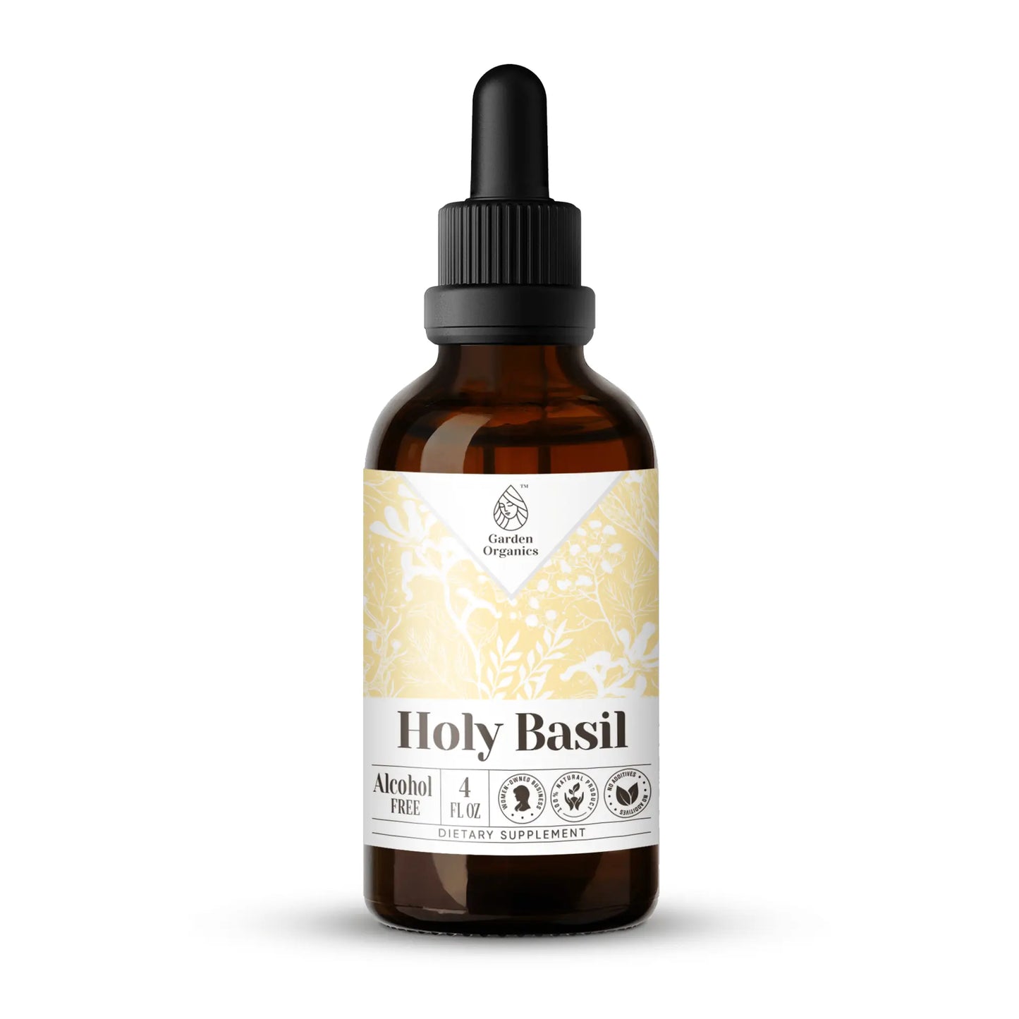 Holy Basil Tincture gardenixx Vitamins & Supplements gardenixx Alcohol-FREE-4-OZ