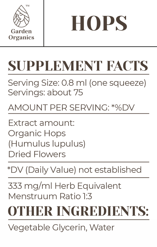 Buy Hops Tincture online - Garden Organics