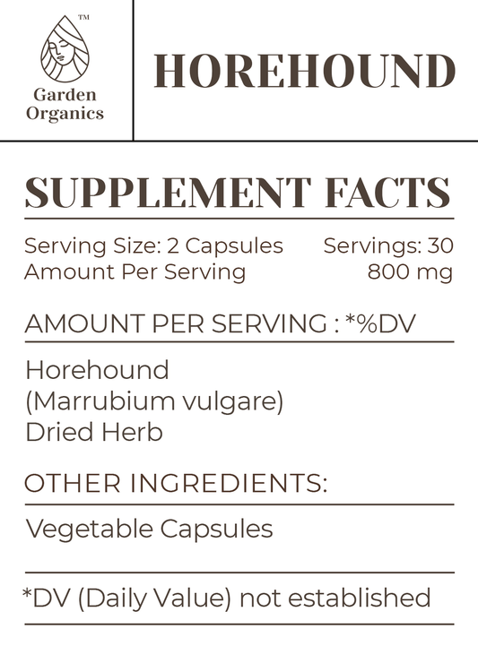 Buy Horehound Capsules online - Garden Organics