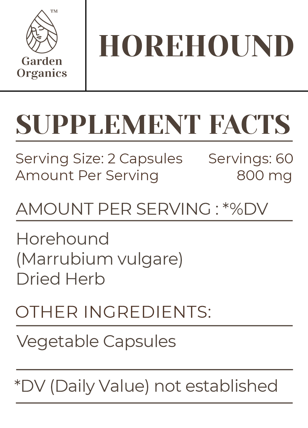 Horehound Capsules gardenixx Vitamins & Supplements gardenixx