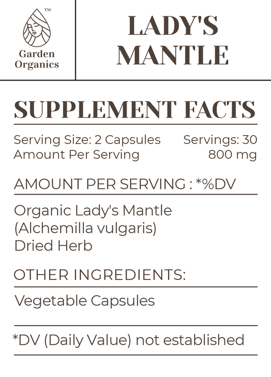Buy Lady's Mantle Capsules online - Garden Organics