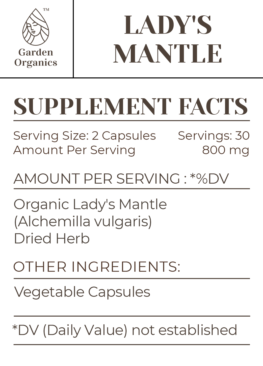 Lady's Mantle Capsules gardenixx Vitamins & Supplements gardenixx