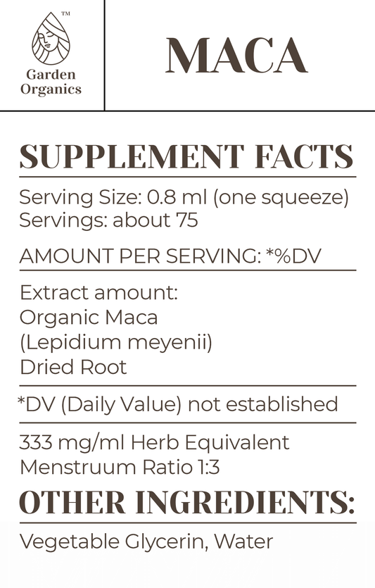 Maca Tincture gardenixx Vitamins & Supplements gardenixx