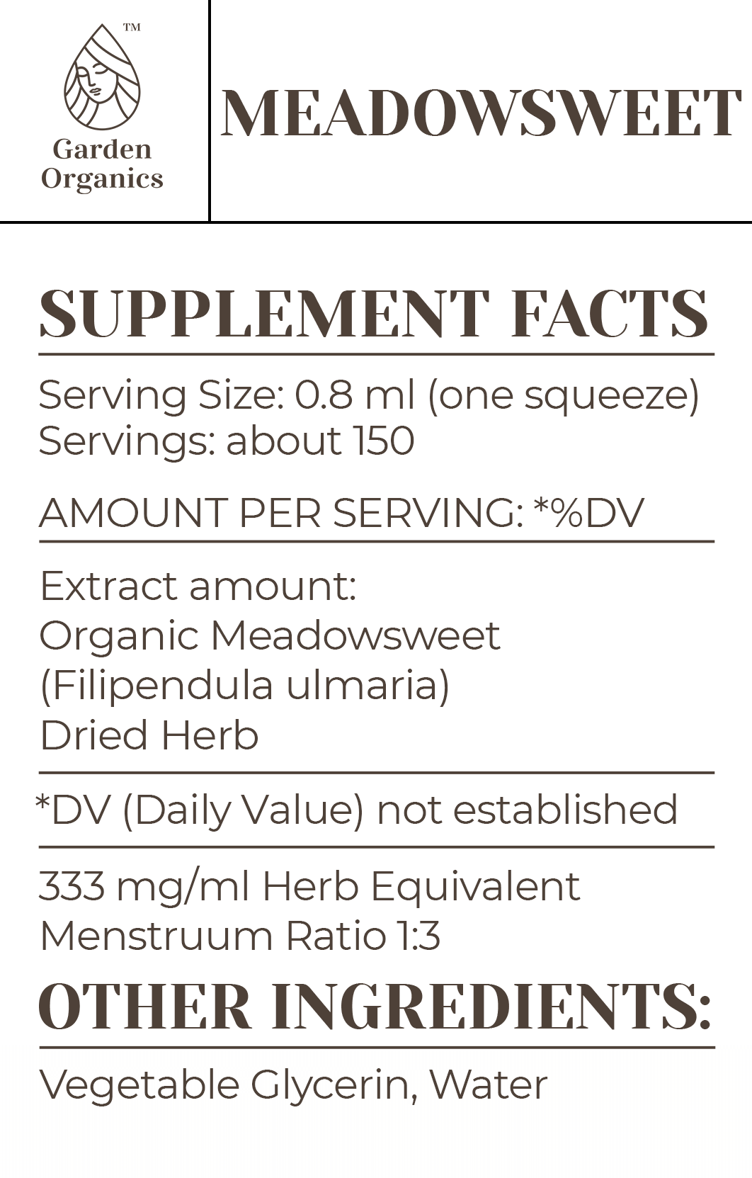 Meadowsweet Tincture gardenixx Vitamins & Supplements gardenixx