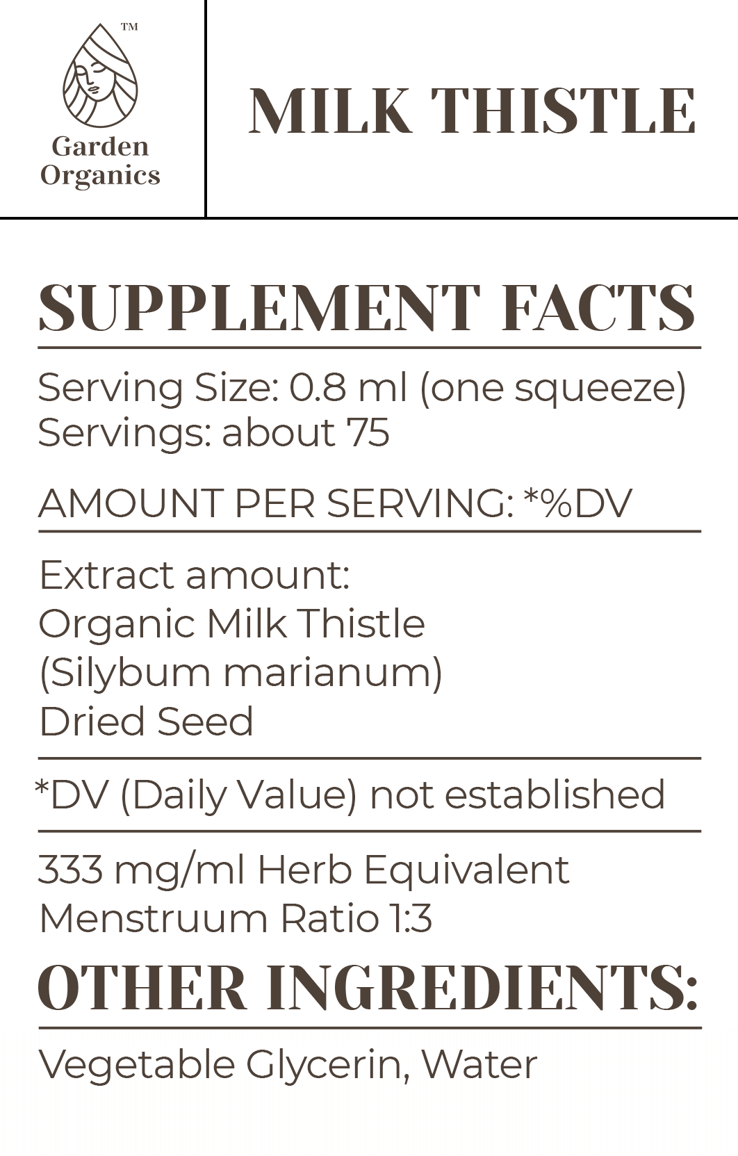 Milk Thistle Tincture gardenixx Vitamins & Supplements gardenixx