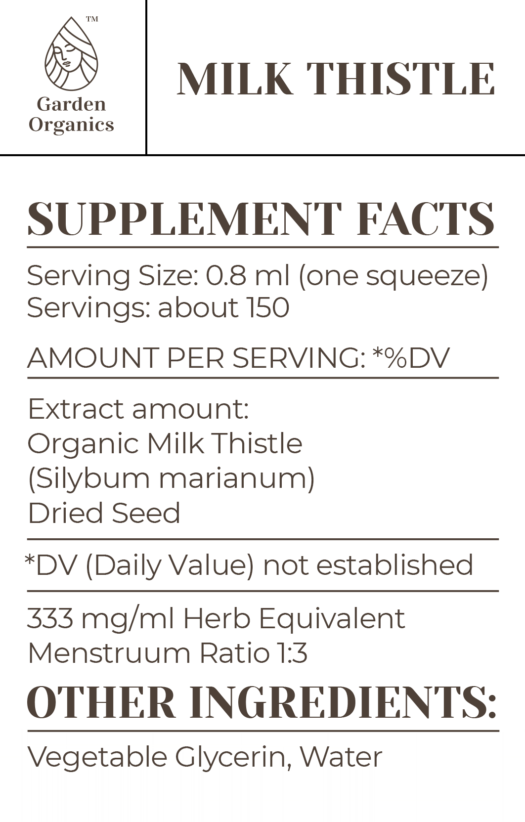 Milk Thistle Tincture gardenixx Vitamins & Supplements gardenixx