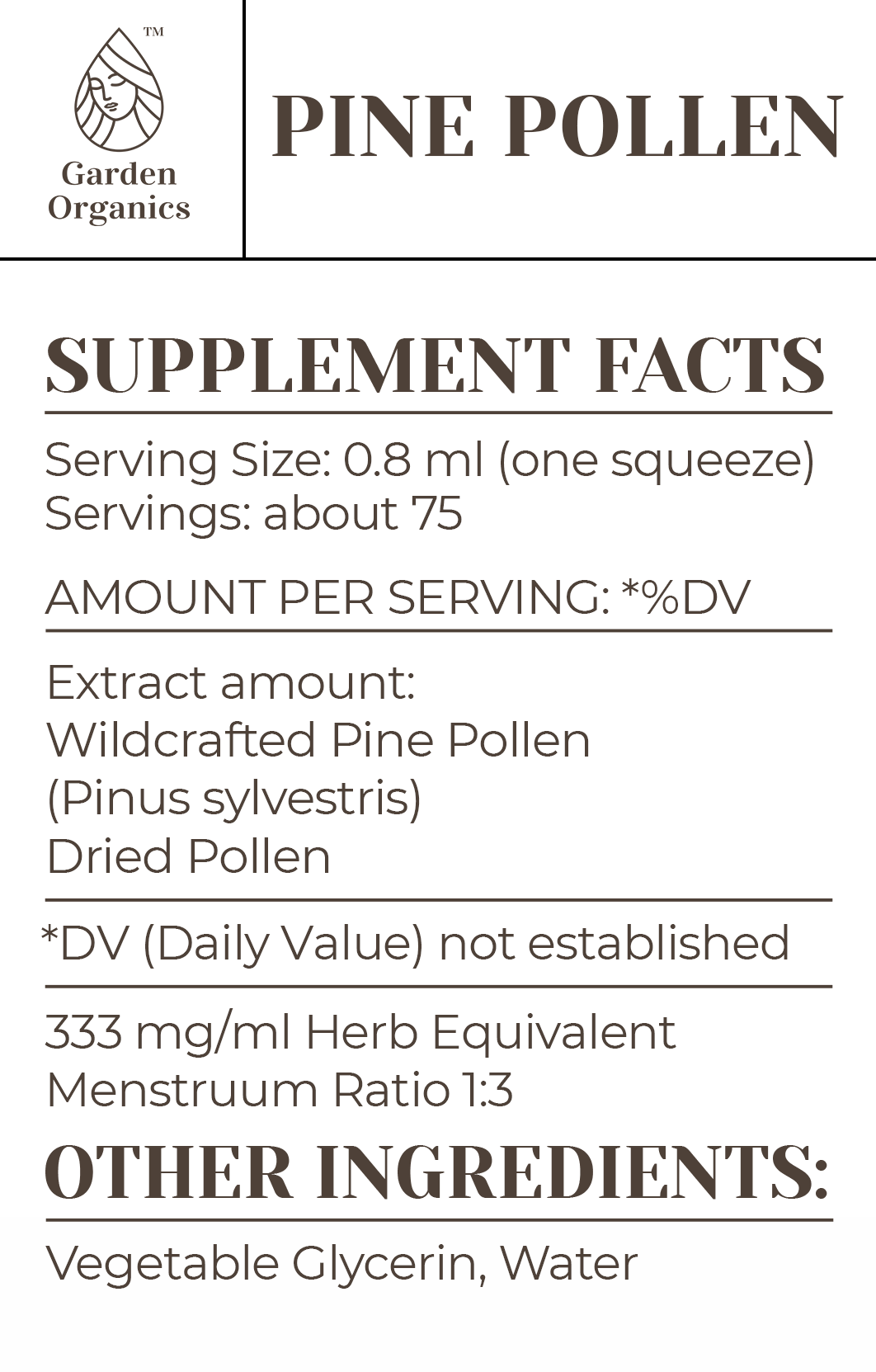 Pine Pollen Tincture gardenixx Vitamins & Supplements gardenixx