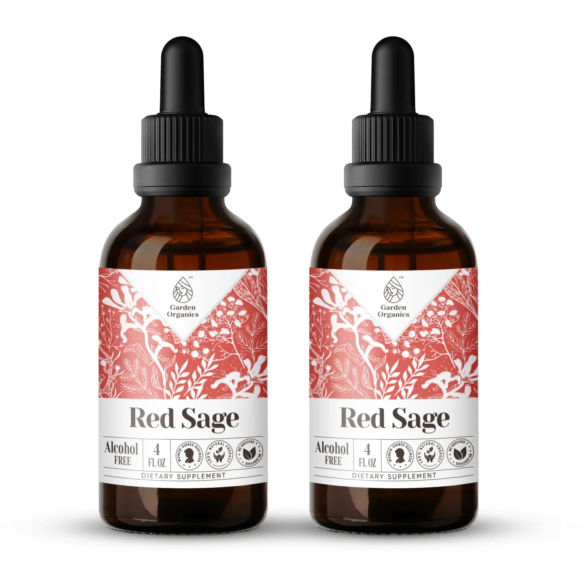 Red Sage Tincture gardenixx Vitamins & Supplements gardenixx Alcohol-FREE-2X4-OZ