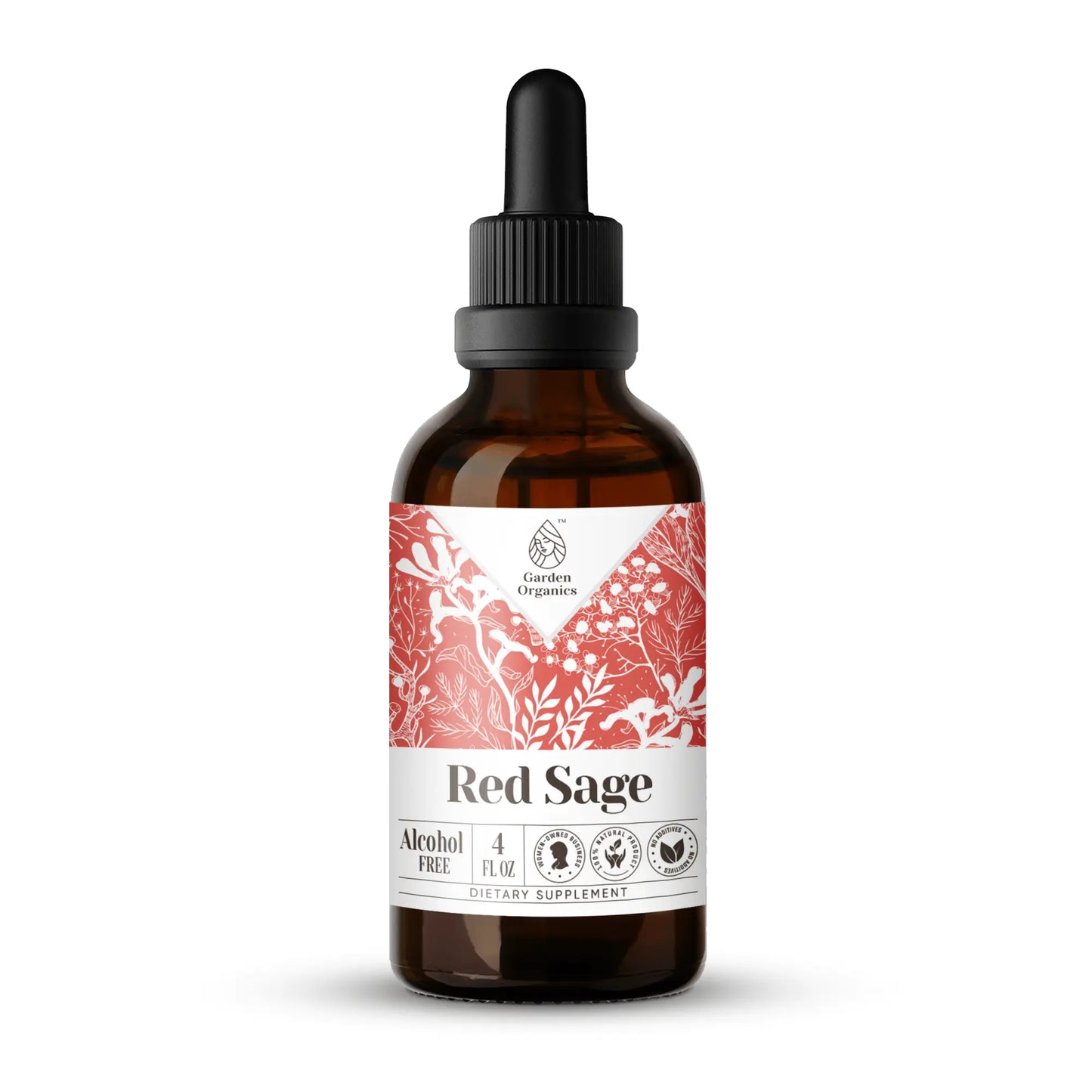Red Sage Tincture gardenixx Vitamins & Supplements gardenixx Alcohol-FREE-4-OZ