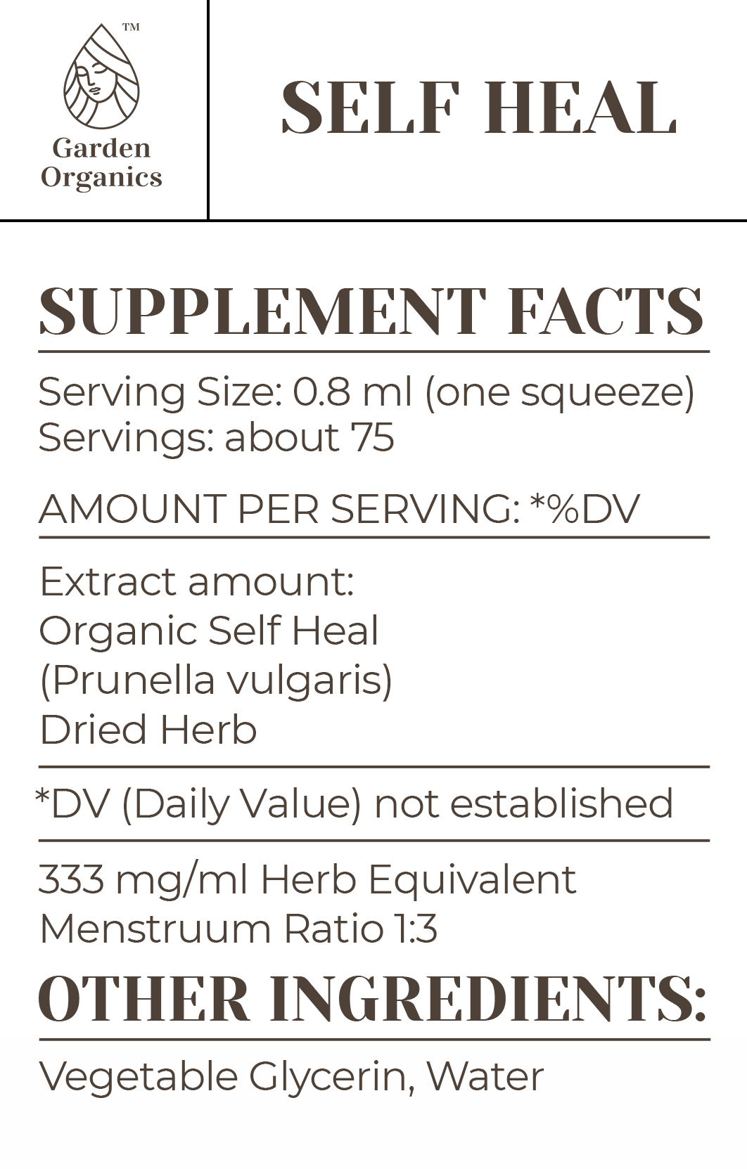 Self Heal Tincture gardenixx Vitamins & Supplements gardenixx