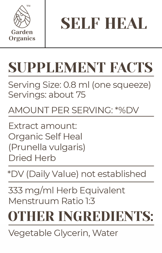Self Heal Tincture gardenixx Vitamins & Supplements gardenixx