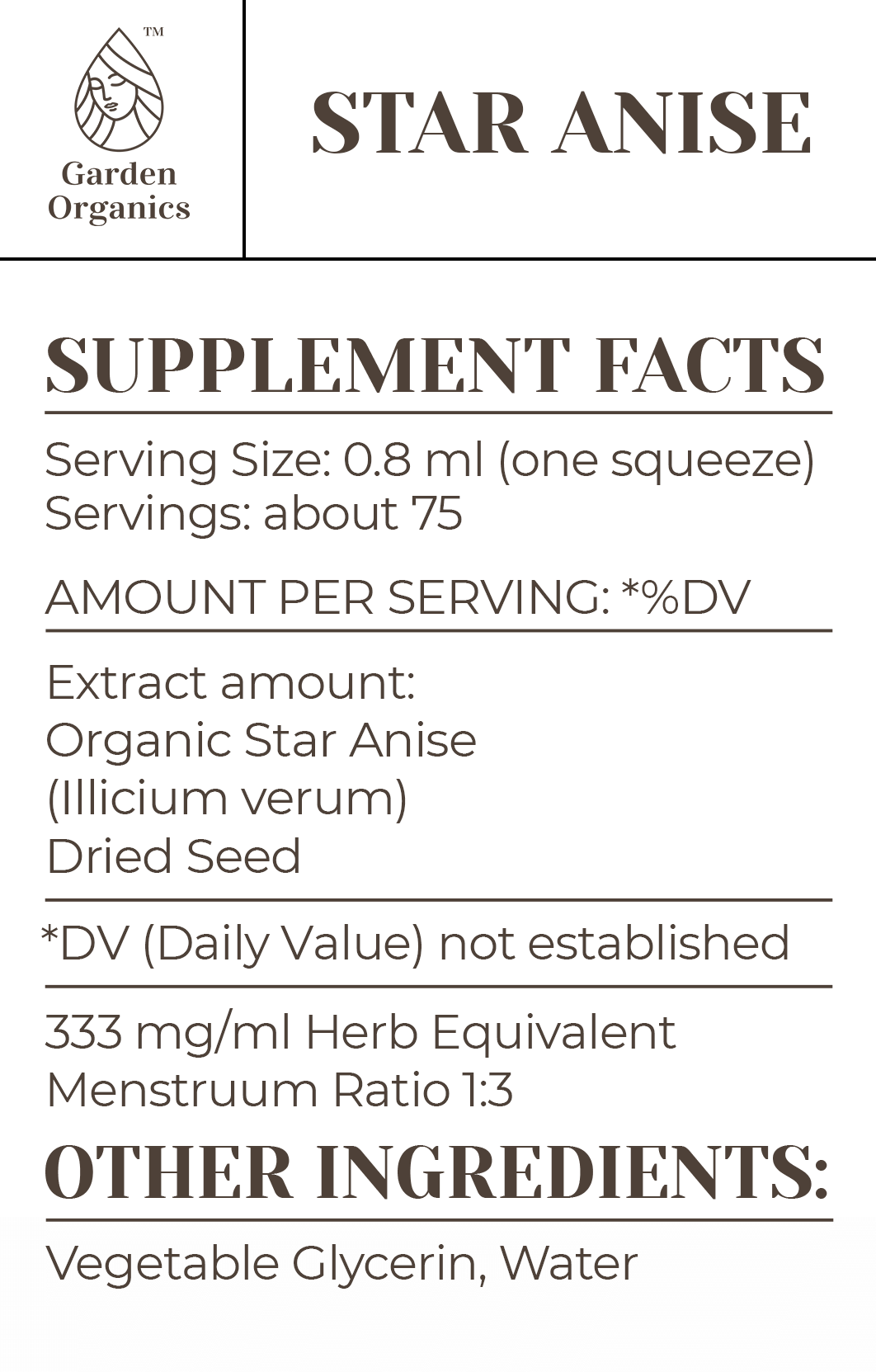 Star Anise Tincture gardenixx Vitamins & Supplements gardenixx