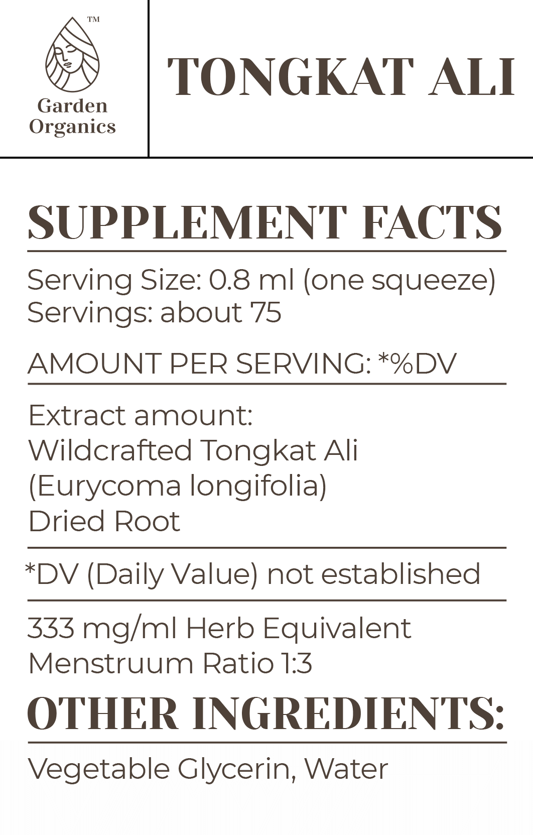 Tongkat Ali Tincture gardenixx Vitamins & Supplements gardenixx