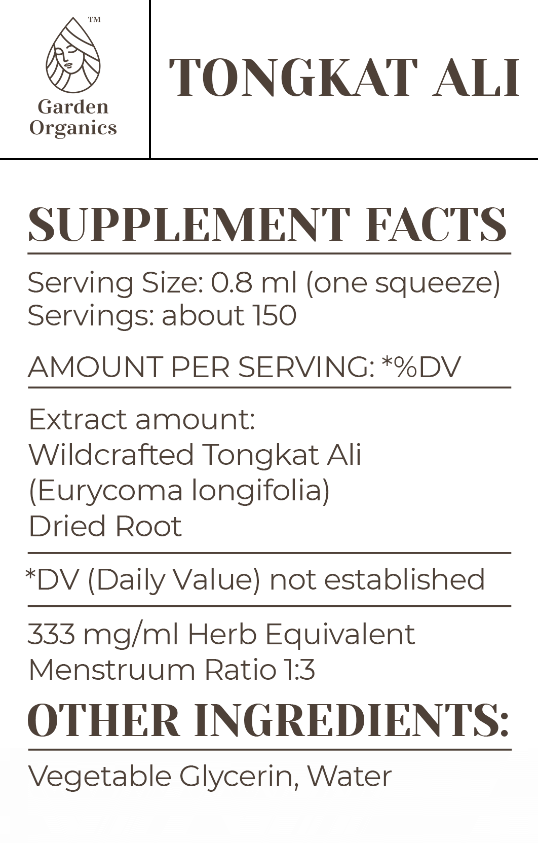 Tongkat Ali Tincture gardenixx Vitamins & Supplements gardenixx