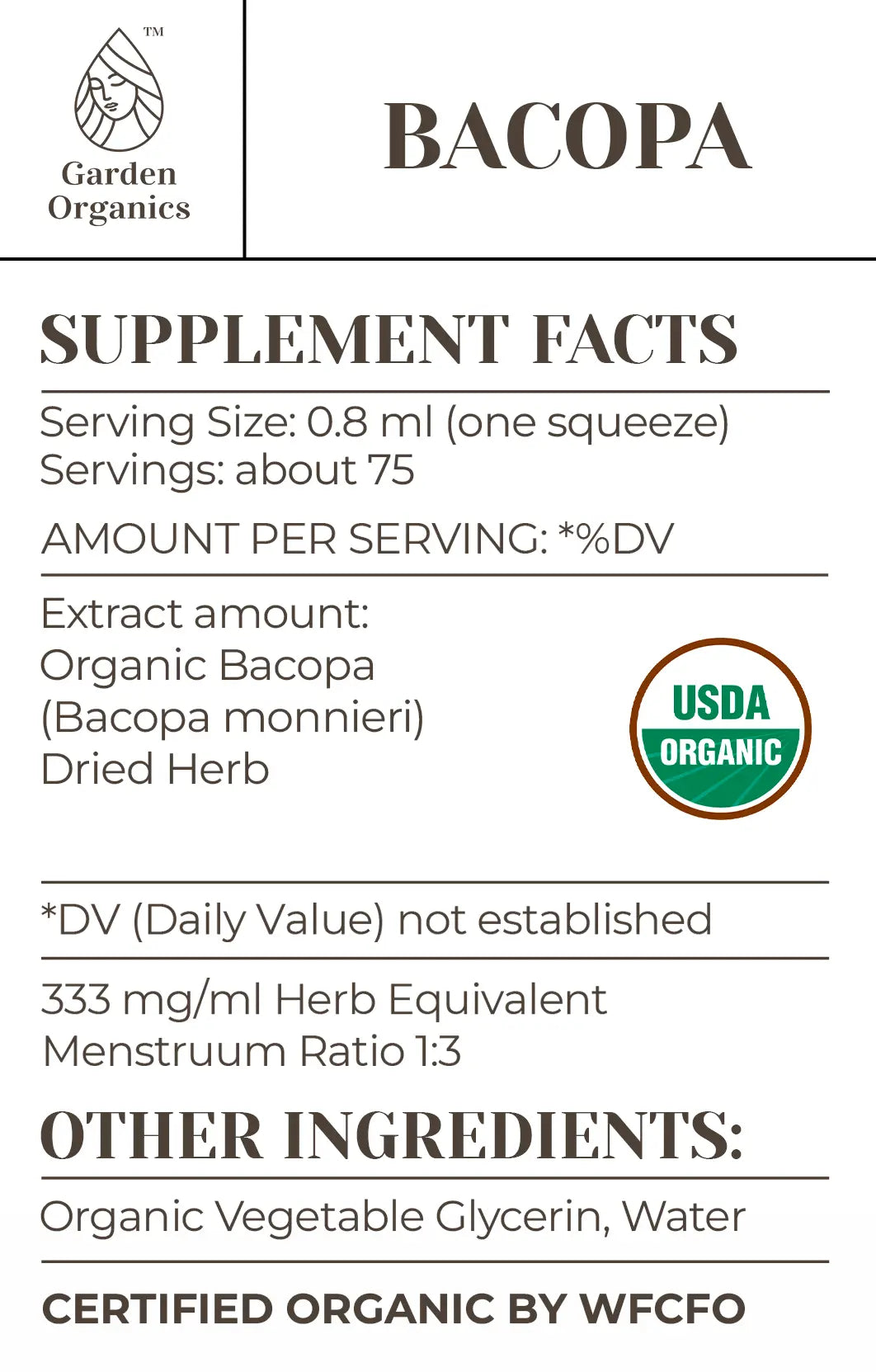 Bacopa Tincture gardenixx Vitamins & Supplements gardenixx