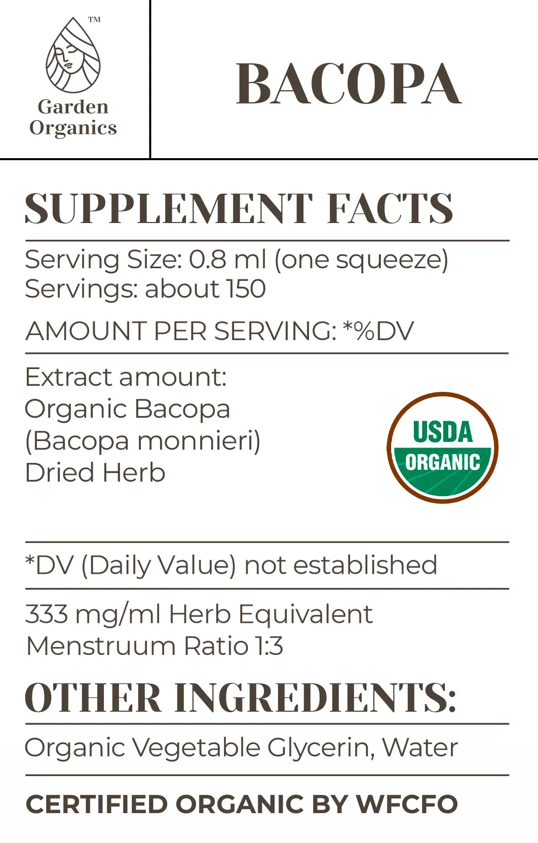 Bacopa Tincture gardenixx Vitamins & Supplements gardenixx