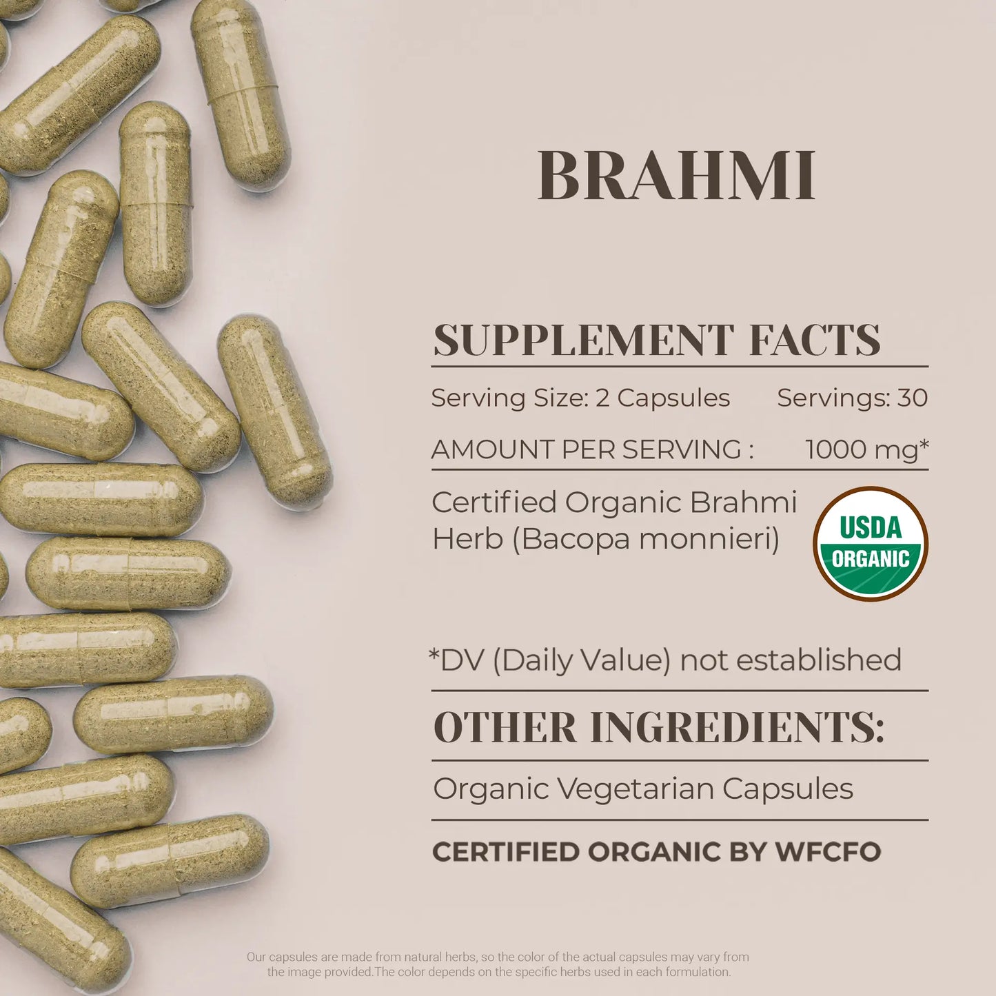 Buy Brahmi Capsules online - Garden Organics