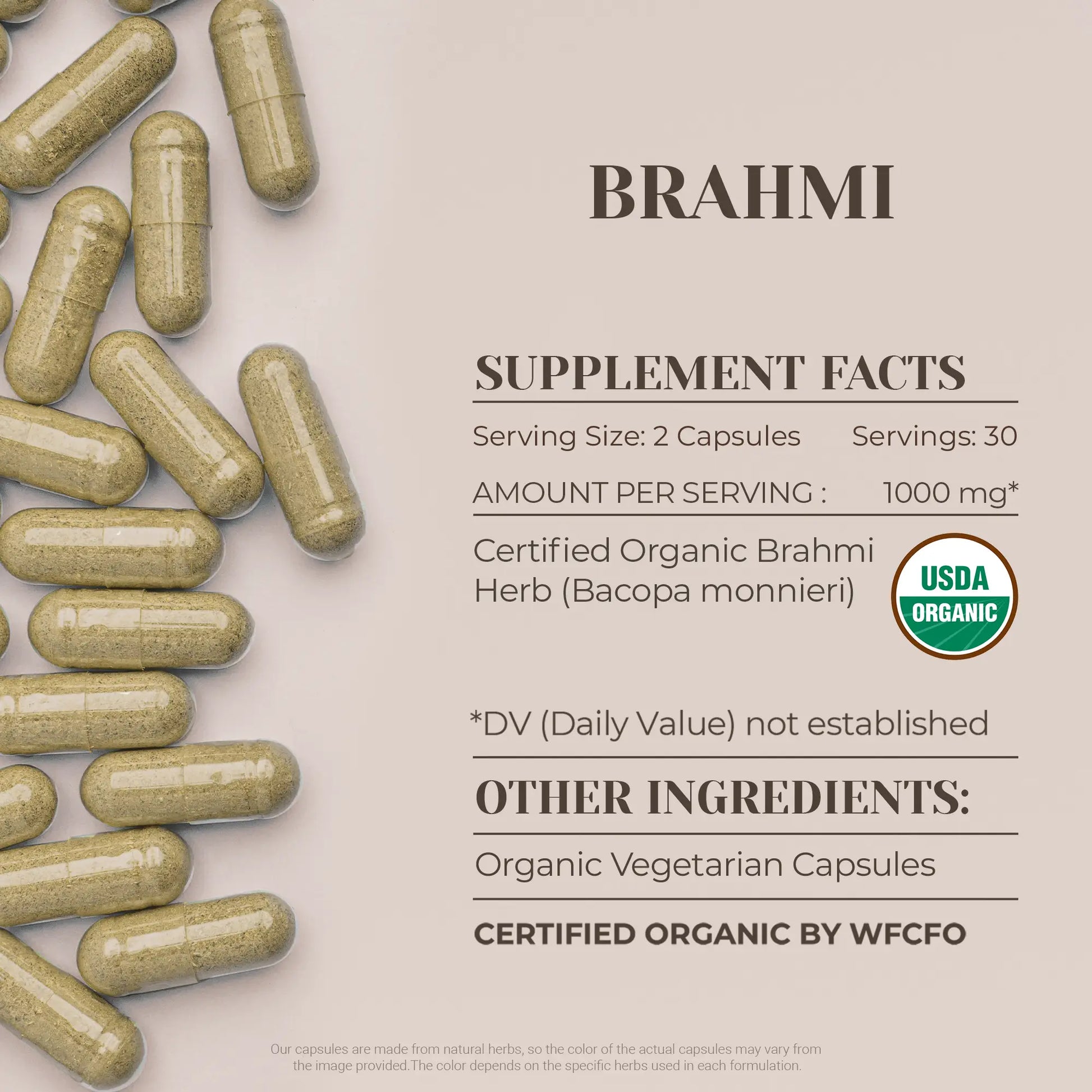 Buy Brahmi Capsules online - Garden Organics