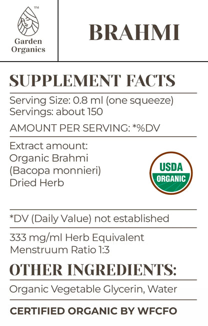 Buy Brahmi Tincture online - Garden Organics