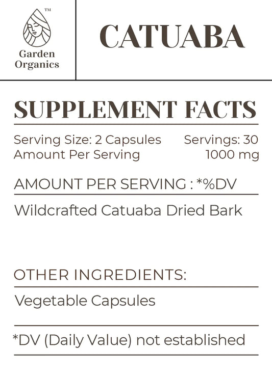 Catuaba Capsules gardenixx Vitamins & Supplements gardenixx