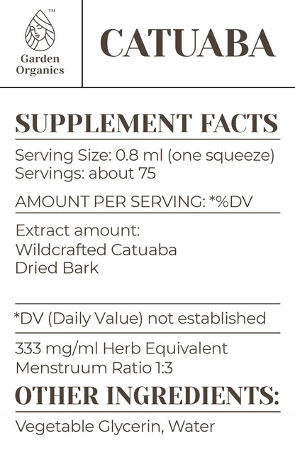 Buy Catuaba Tincture online - Garden Organics