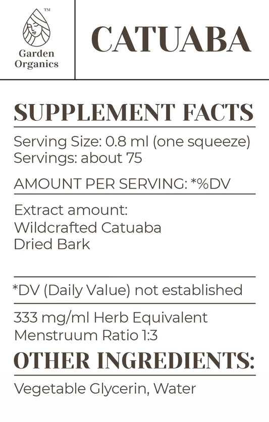 Buy Catuaba Tincture online - Garden Organics