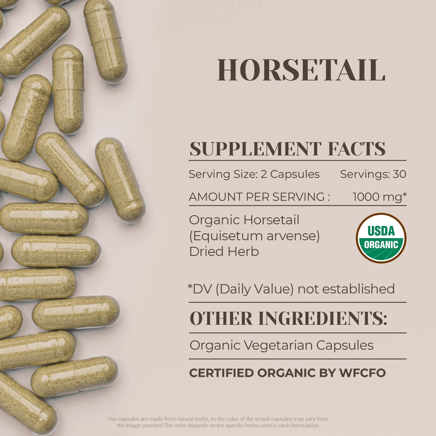 Buy Horsetail Capsules online - Garden Organics