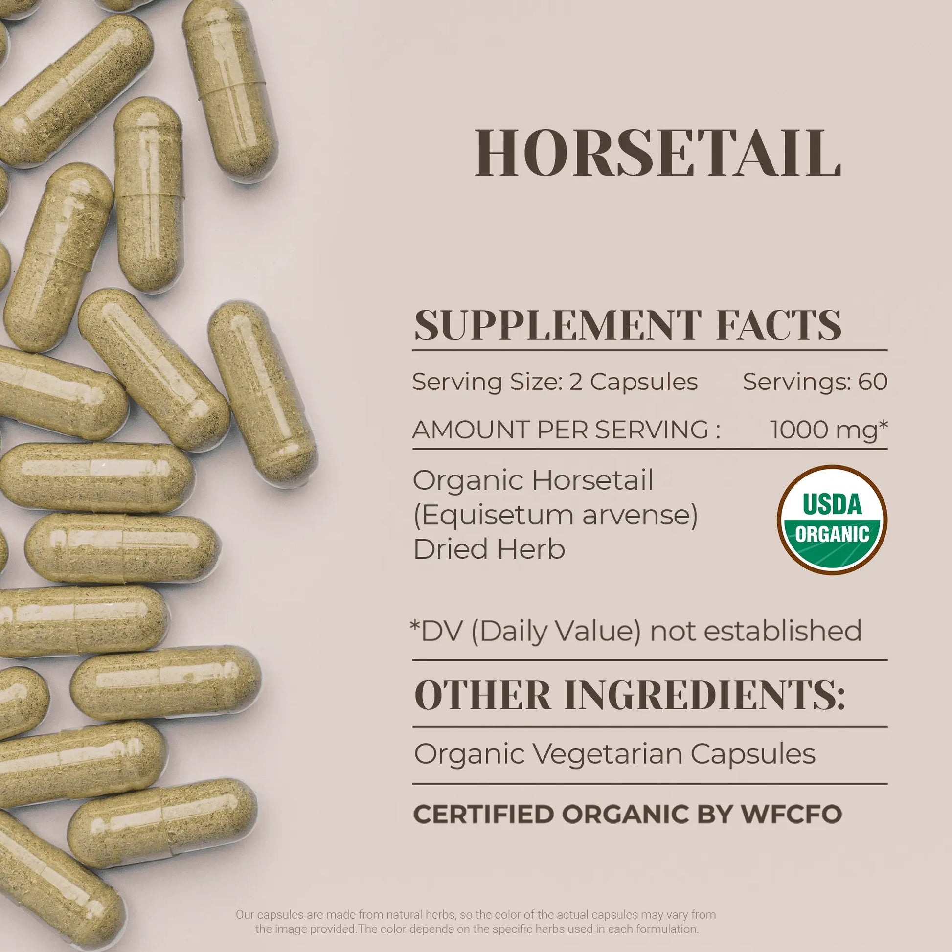 Buy Horsetail Capsules online - Garden Organics