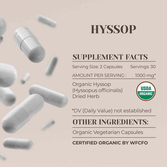 Buy Hyssop Capsules online - Garden Organics