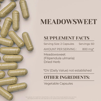 Buy Meadowsweet Capsules online - Garden Organics