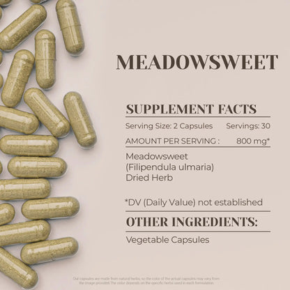 Buy Meadowsweet Capsules online - Garden Organics