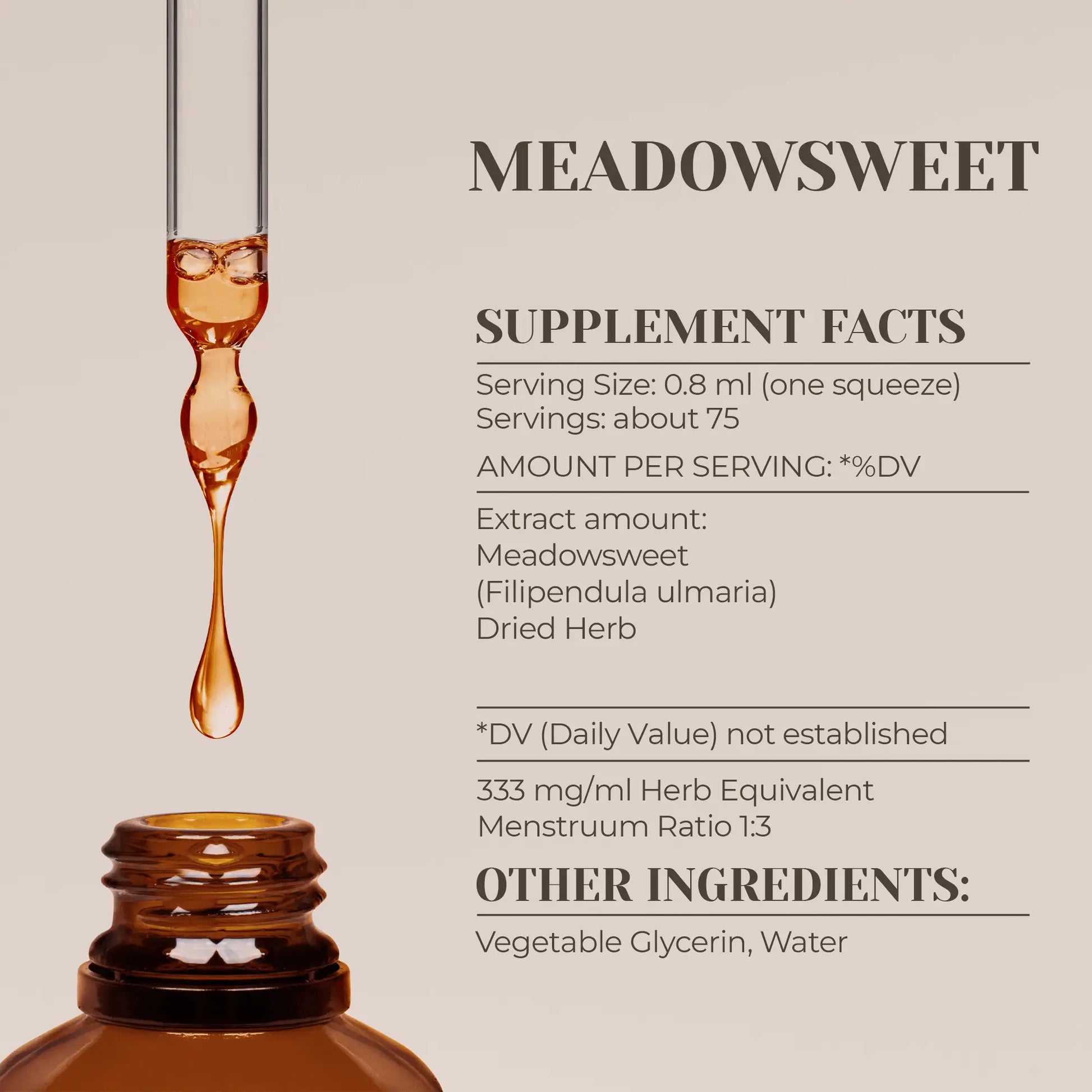 Buy Meadowsweet Tincture online - Garden Organics