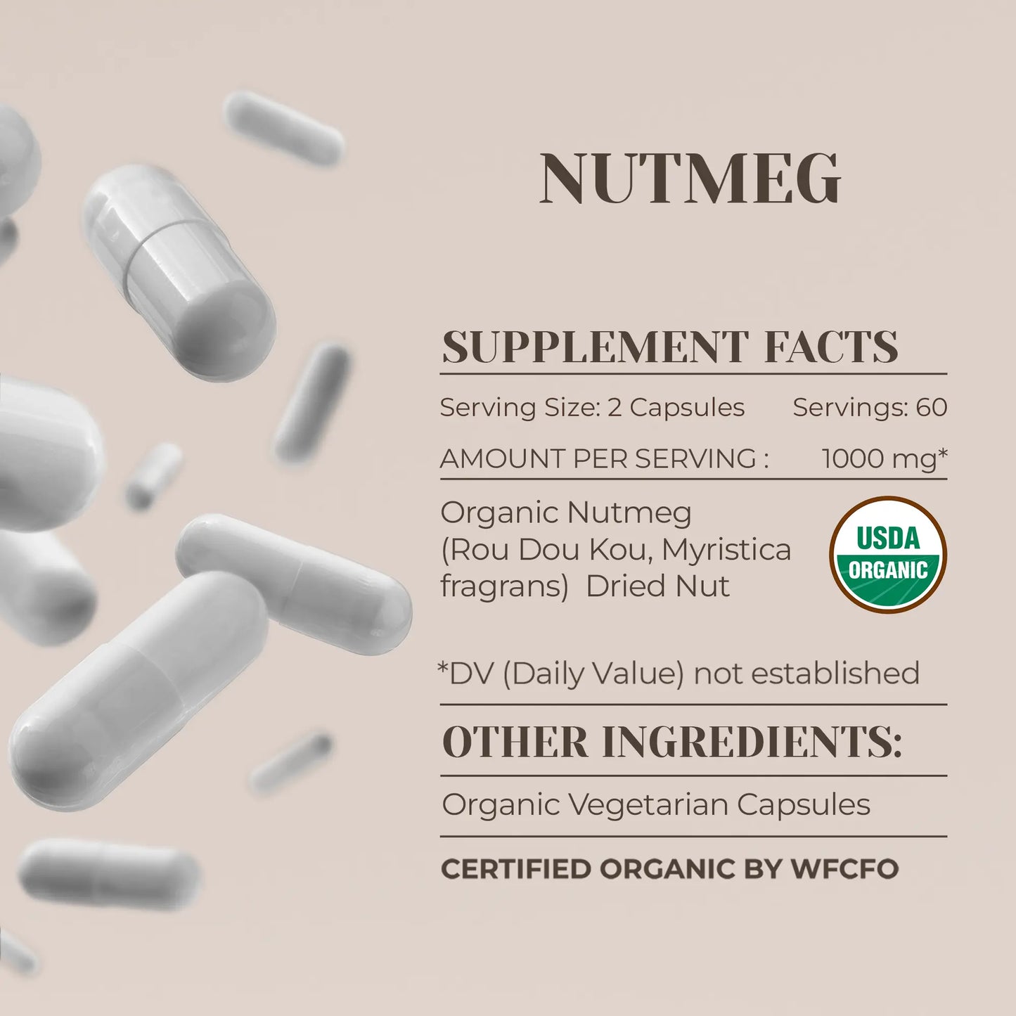 Buy Nutmeg Capsules online - Garden Organics