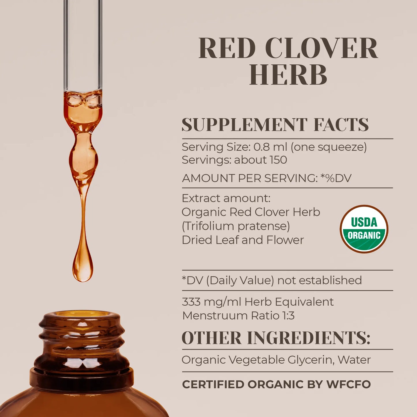 Buy Red Clover Herb Tincture online - Garden Organics