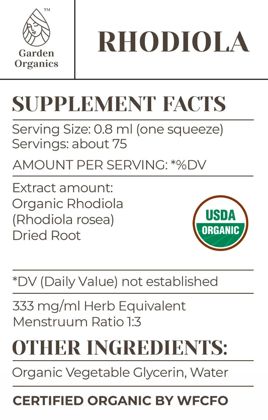 Buy Rhodiola Tincture online - Garden Organics