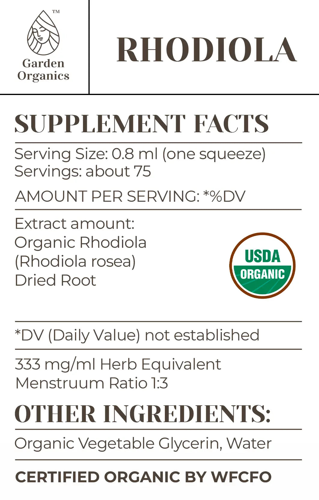 Buy Rhodiola Tincture online - Garden Organics